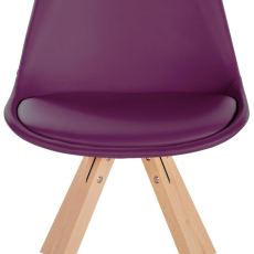 Jídelní židle Sofia II, syntetická kůže, fialová - 2