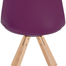 Jídelní židle Sofia II, syntetická kůže, fialová - 4
