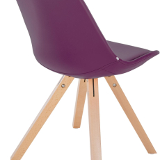 Jídelní židle Sofia II, syntetická kůže, fialová - 5