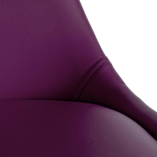 Jídelní židle Sofia II, syntetická kůže, fialová - 7