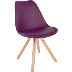Jídelní židle Sofia II, syntetická kůže, fialová