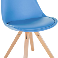 Jídelní židle Sofia II, syntetická kůže, modrá - 1