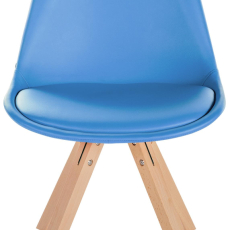 Jídelní židle Sofia II, syntetická kůže, modrá - 2