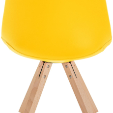 Jídelní židle Sofia II, syntetická kůže, žlutá - 4