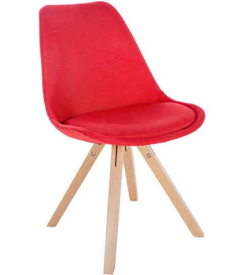 Jídelní židle Sofia II, textil, červená