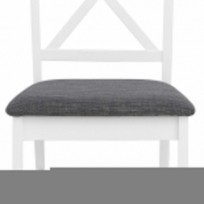 Jídelní židle Sora (SET 2 ks), bílá / šedá - 2