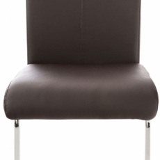 Jídelní židle Stafford, syntetická kůže, hnědá - 1