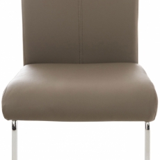 Jídelní židle Stafford, syntetická kůže, taupe - 1