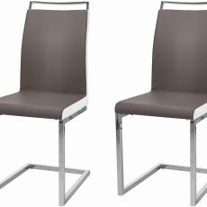 Jídelní židle Star (SET 2 ks), cappuccino - 1