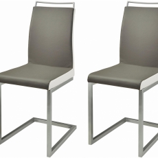 Jídelní židle Star (SET 2 ks), šedá - 1