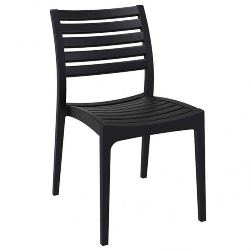 Jídelní židle stohovatelná Sara (SET 2 ks) černá
