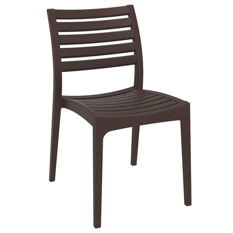 Jídelní židle stohovatelná Sara (SET 2 ks) hnědá