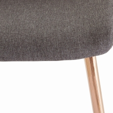 Jídelní židle Stor (SET 2 ks), antracitová - 5