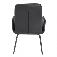 Jídelní židle Stuart (SET 2 ks), černá - 5
