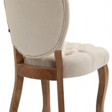 Jídelní židle Temara, krémová - 4