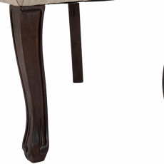 Jídelní židle Temara, textil, krémová - 8
