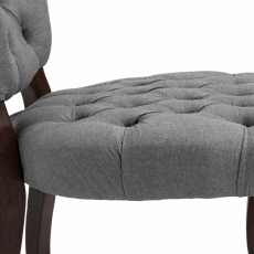 Jídelní židle Temara, textil, šedá - 7