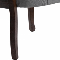 Jídelní židle Temara, textil, šedá - 8