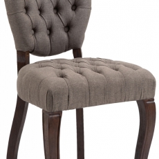 Jídelní židle Temara, textil, taupe - 1
