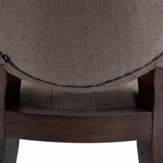 Jídelní židle Temara, textil, taupe - 8