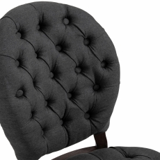 Jídelní židle Temara, textil, tmavě šedá - 5