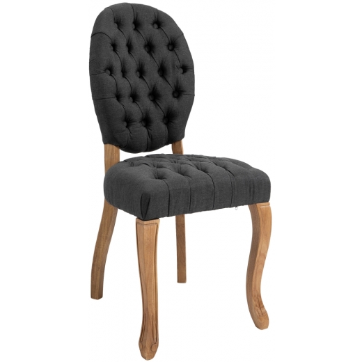 Jídelní židle Temara, tmavě šedá - 1