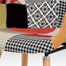 Jídelní židle Teresa patchwork (SET 2 ks), barevná - 4