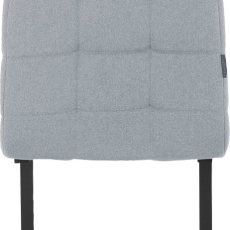 Jídelní židle Terza (SET 2 ks), textil, světle šedá - 5