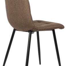 Jídelní židle Tilde, textil, hnědá - 4