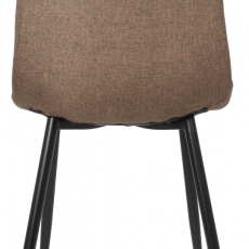 Jídelní židle Tilde, textil, hnědá - 5