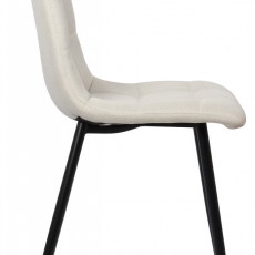 Jídelní židle Tilde, textil, krémová - 3