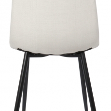 Jídelní židle Tilde, textil, krémová - 5