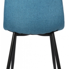 Jídelní židle Tilde, textil, modrá - 5