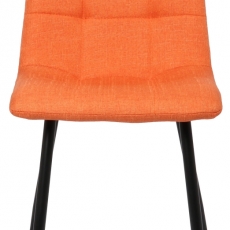 Jídelní židle Tilde, textil, oranžová - 2