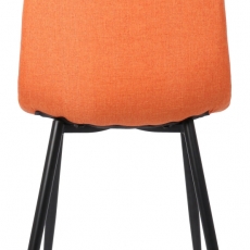 Jídelní židle Tilde, textil, oranžová - 5