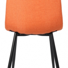 Jídelní židle Tilde, textil, oranžová - 5