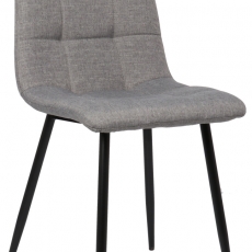 Jídelní židle Tilde, textil, šedá - 1