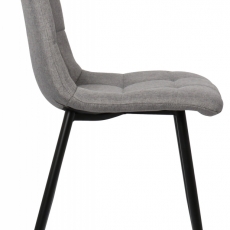Jídelní židle Tilde, textil, šedá - 3