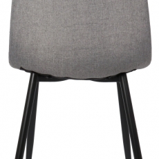 Jídelní židle Tilde, textil, šedá - 5