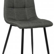 Jídelní židle Tilde, textil, tmavě šedá - 1