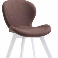 Jídelní židle Timar textil, bílé nohy - 4
