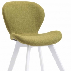 Jídelní židle Timar textil, bílé nohy - 7