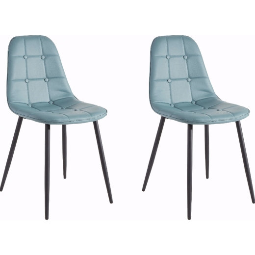 Jídelní židle Titte (SET 4 ks), modrá - 1
