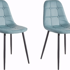 Jídelní židle Titte (SET 4 ks), modrá - 1