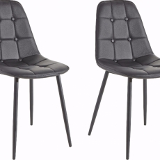 Jídelní židle Toel (SET 2 ks), černá - 1