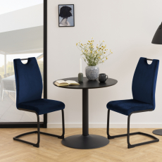 Jídelní židle Ulla (SET 2 ks), tmavě modrá - 2