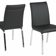 Jídelní židle Uno (SET 4 ks), černá - 1