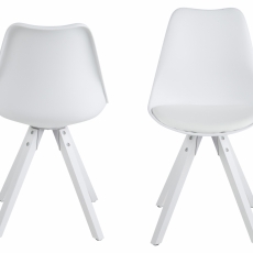 Jídelní židle Wanita (SET 2 ks), bílá - 2
