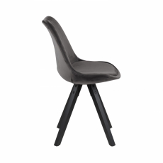 Jídelní židle Wanita (SET 2 ks), tmavě šedá - 3