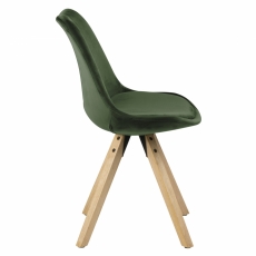 Jídelní židle Wanita (SET 2 ks), tmavě zelená - 3